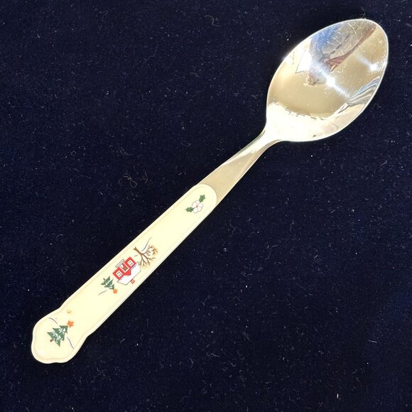 Pfaltzgraff “Snowy Village” 24 Pc Stainless Flatware Set Vintage - Picture 11 of 15